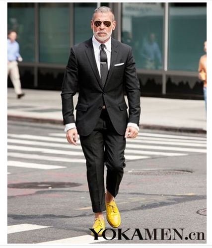 nick wooster美式休闲便装黑色西服外套男士新品西欧美时尚街拍