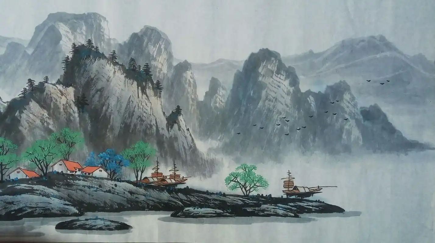 王秀保水墨山水画