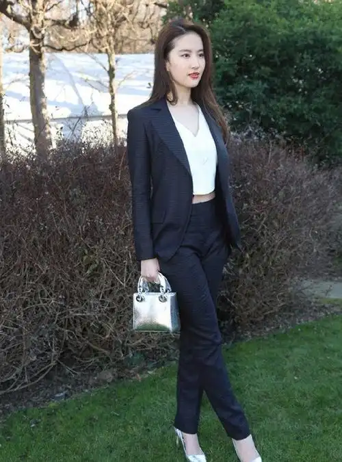 2016秋新款职业装刘亦菲同款小西服套装