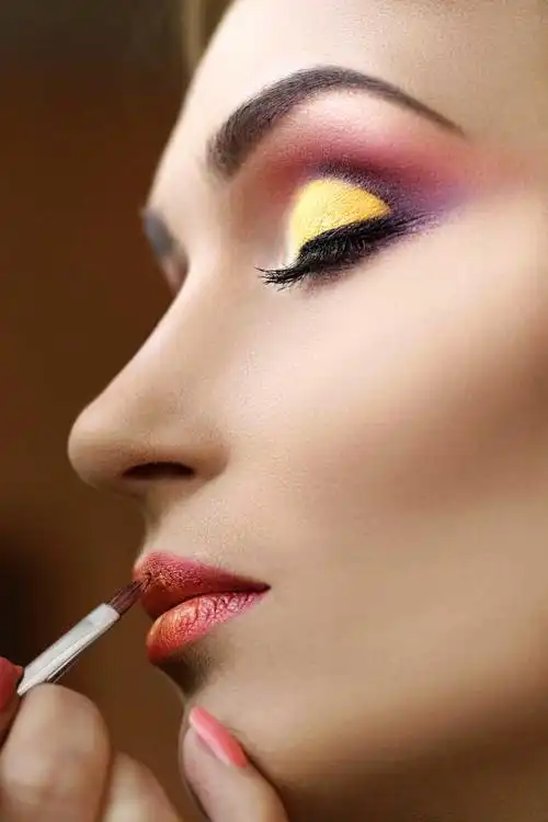 时尚美女化妆模特特写