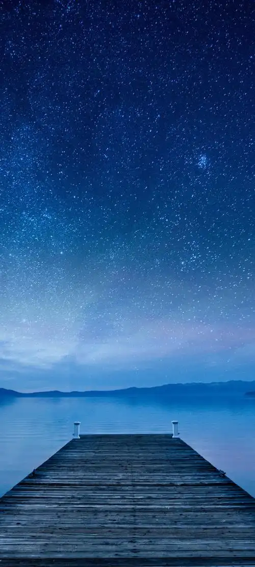 唯美星空壁纸少女心