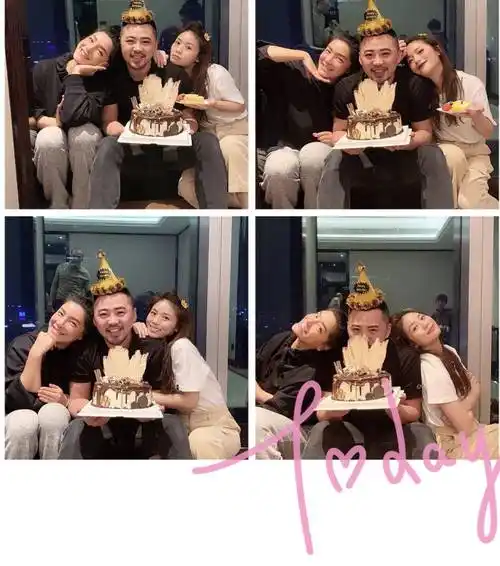 但已经儿女双全,照片中是黄英和黄英的老公,黄英的老公曹帅也算是娱乐