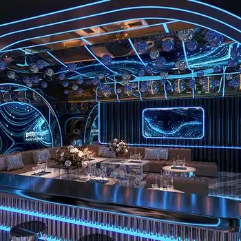 现代酒吧ktv包房3d模型下载