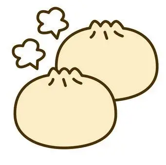 照片素材(图片): 肉包子 内容 向上 分白