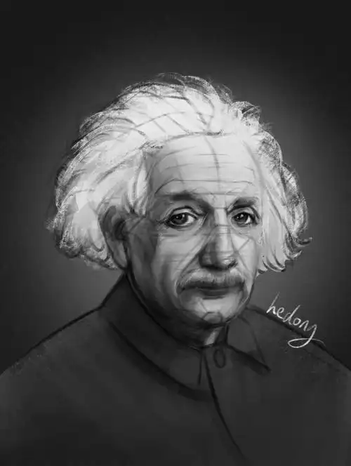 素描爱因斯坦