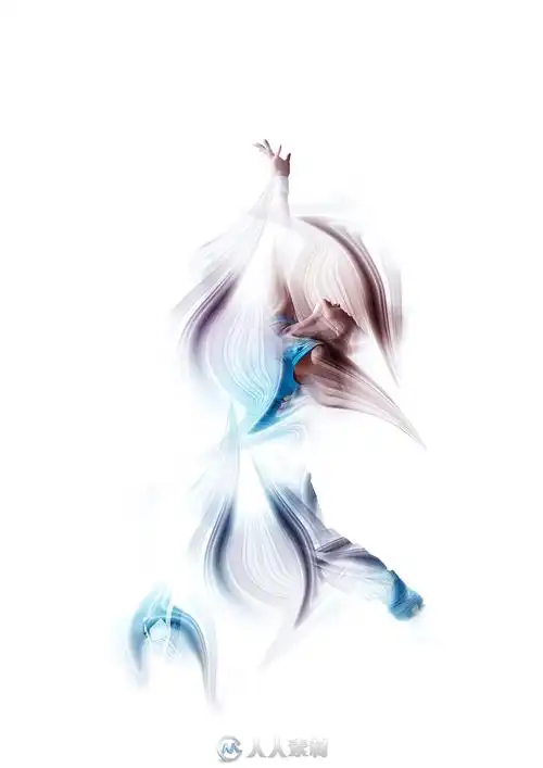 唯美人物动感笔墨风格特效ps动作