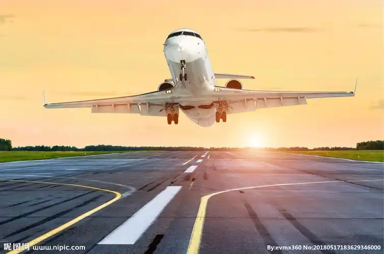 起飞的飞机图片