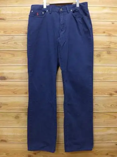 旧衣服裤子拉尔夫劳伦ralph lauren藏青色深蓝w35二手货人底长