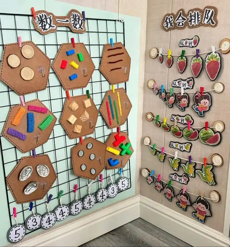 小班益智区可操作墙面环境创设布置.#环创素材 #幼师必备 # - 抖音