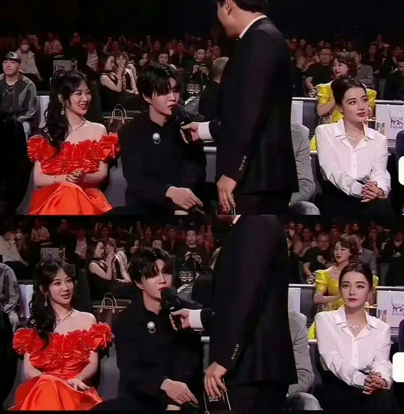 杨紫,迪丽热巴内场同框图来了,两位女明星的状态怎么样?