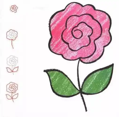 花简笔画可爱 花简笔画可爱手绘