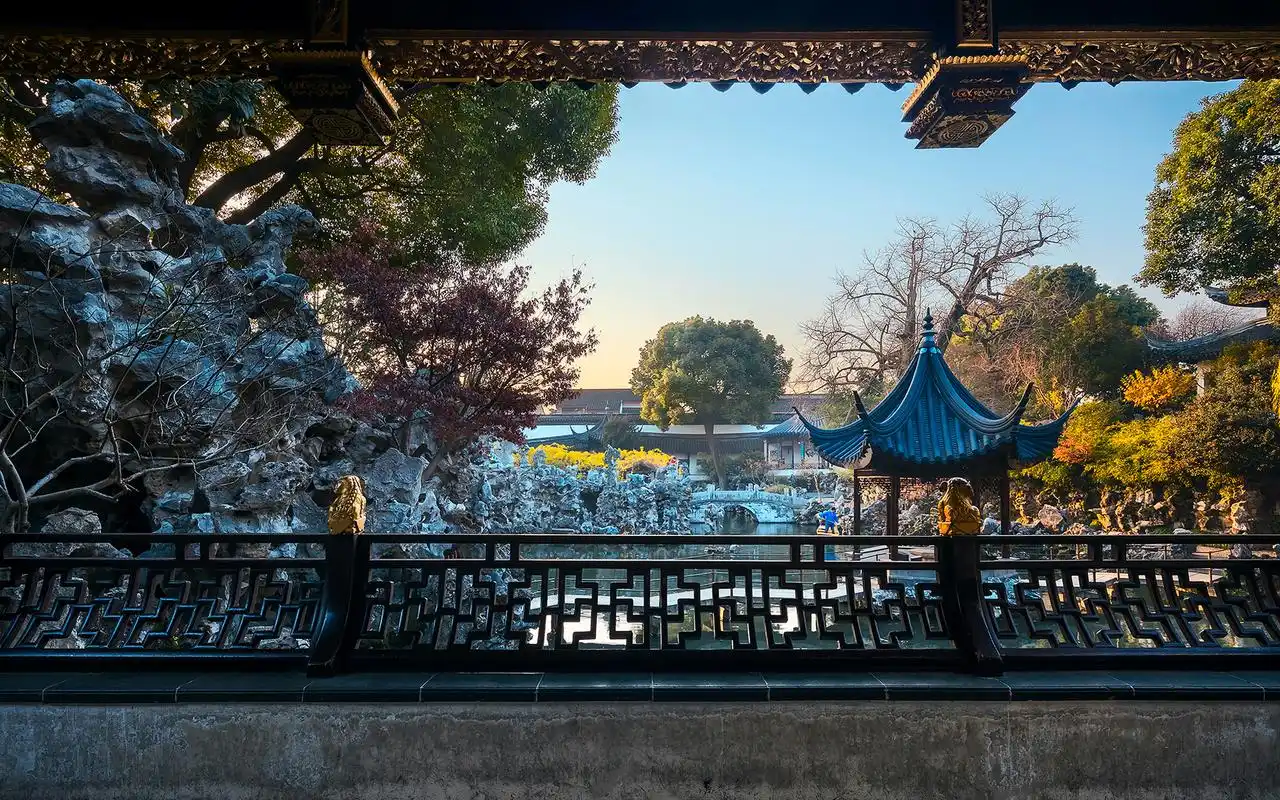 苏州狮子林唯美园林摄影高清桌面壁纸