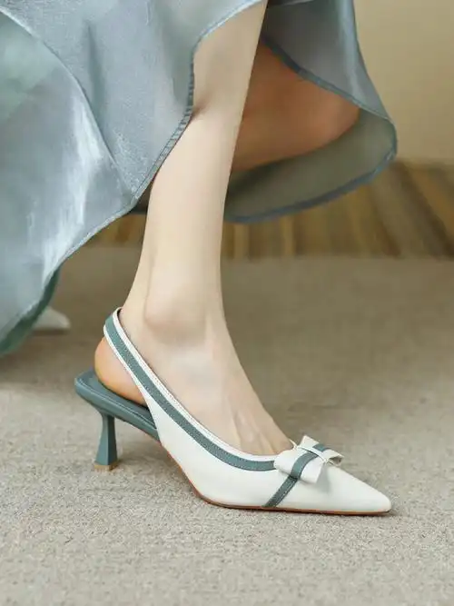 温柔风拼色气质高跟鞋推荐简约舒适好穿款