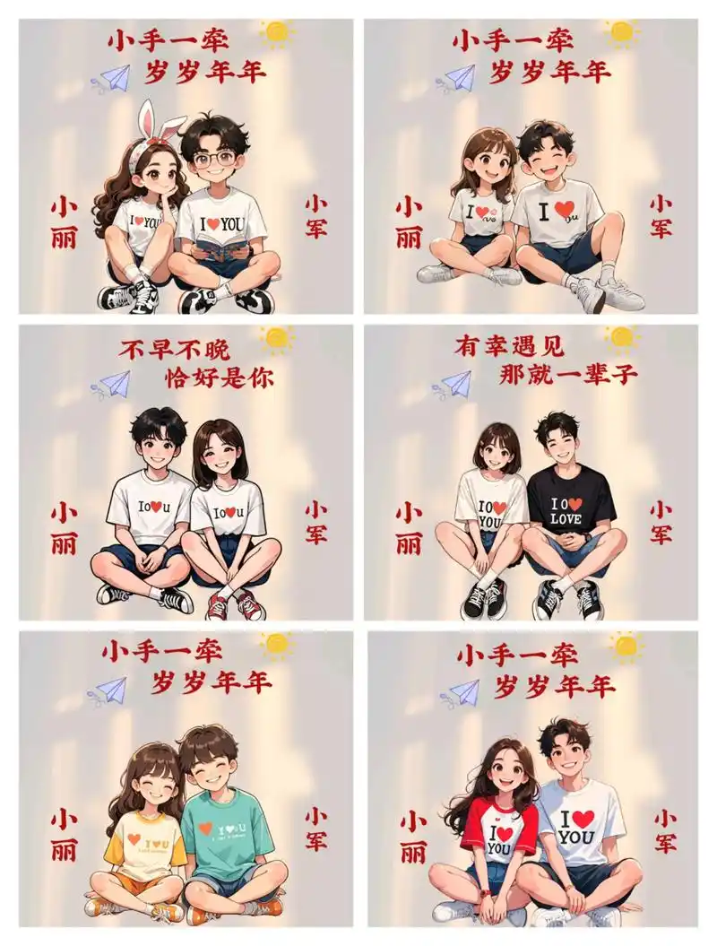 宝宝们,给大家分享一款情侣头像!喜欢的宝宝