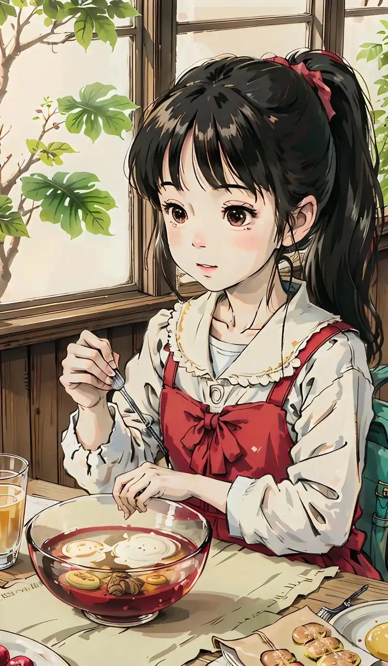 治愈系漫画第11集 | 吃早餐的小女孩