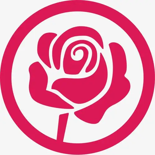 手绘玫瑰花元素