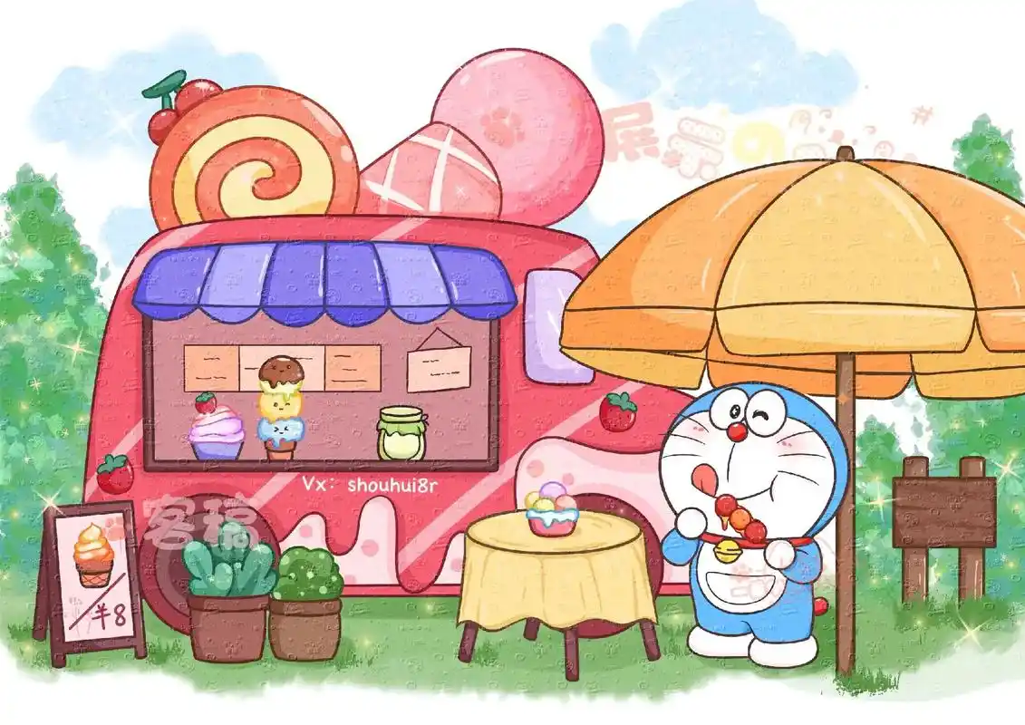 客稿(哆啦a梦)ipad壁纸.约稿定制小红薯号:498654 - 抖音