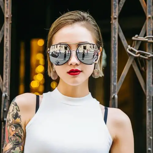 太阳镜女长脸大脸_大框墨镜女2018新款韩版潮复古原宿风街拍圆脸长脸