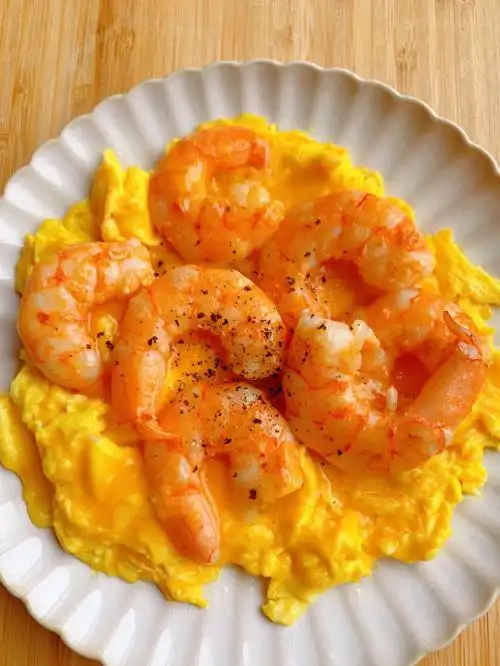 巨好吃的虾仁滑蛋高蛋白低脂肪