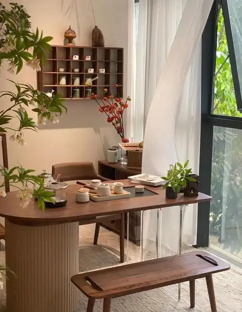 别浪费阳台面积,改造成小茶室,简直不要太香!