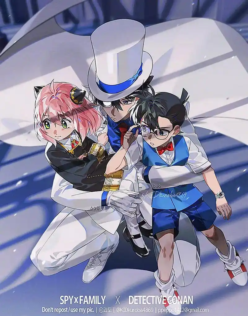 动漫头像#梦幻联动#双厨狂喜#间谍过家家#名侦探柯南 基德 - 抖音