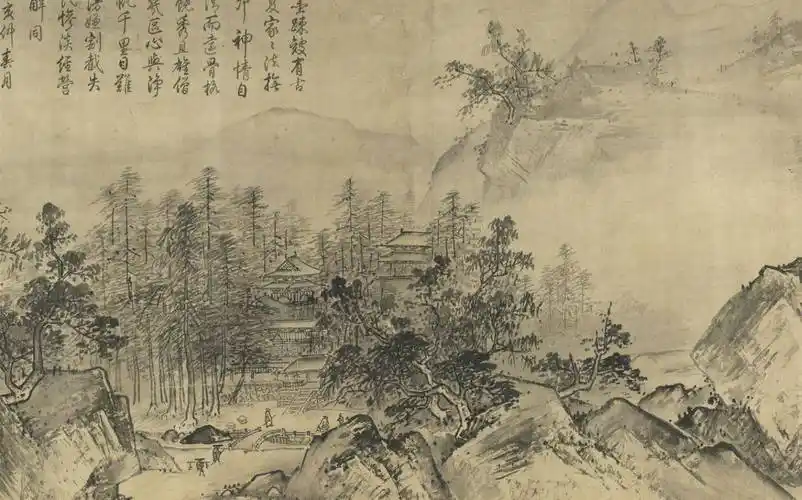 南宋夏圭与传世的《长江万里图》_山水画_马远_效果