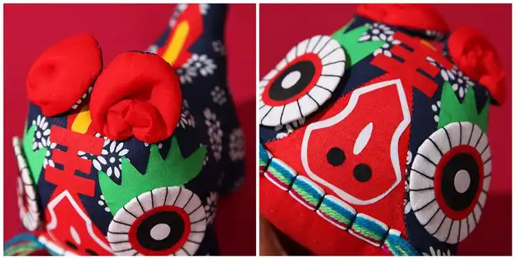 2022新年布老虎民间手工艺手工布老虎国风民间工艺品特色礼吉祥物2022