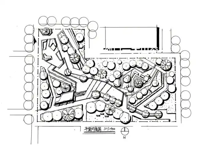 景观园林平面抄绘
