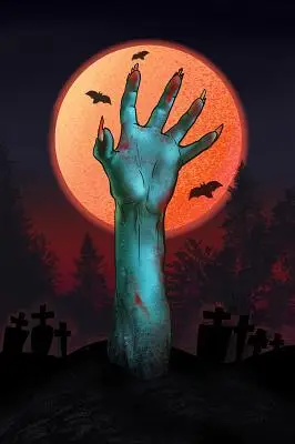 手绘万圣节恐怖插画海报素材