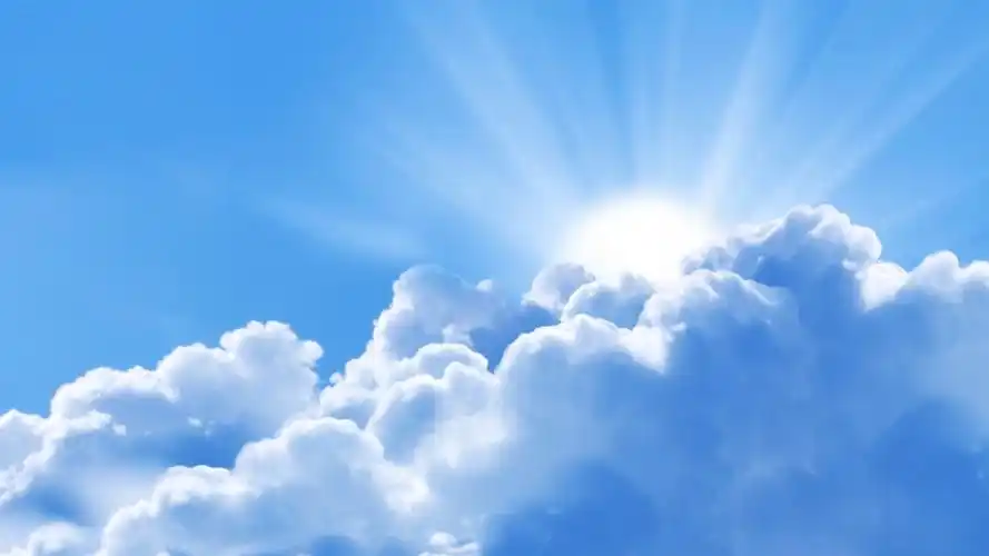 1920x1080 全高清天空,洁白的云朵,阳光 壁纸, 图片