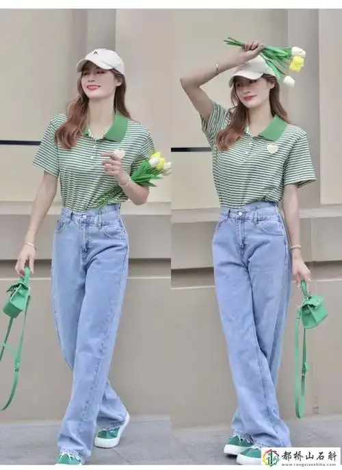 浅蓝色的牛仔裤搭配什么颜色的上衣好看