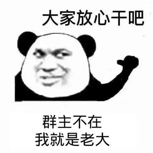 大家放心干吧,群主不在我就是老大