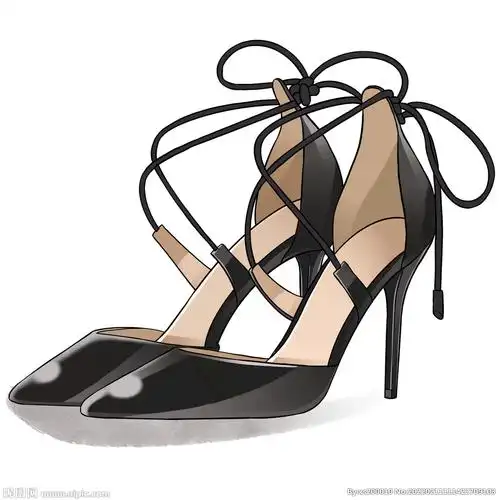 38妇女节女神的细带高跟鞋设计图__卡通设计_广告设计_设计图库_昵图