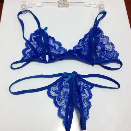 诱惑性感两件套女三角裤女士内裤低腰性感蕾丝三角裤头衩女裤头