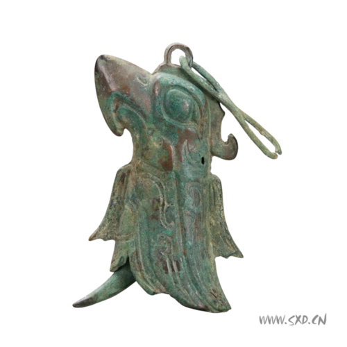 三星堆古蜀国铜鹰形铃