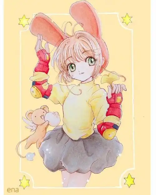 魔卡少女樱##手绘##插画##木之本樱##大道寺知世##动漫##卡通壁纸