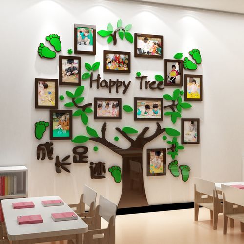 幼儿园墙面装饰环创主题环境布置材料照片贴纸墙贴