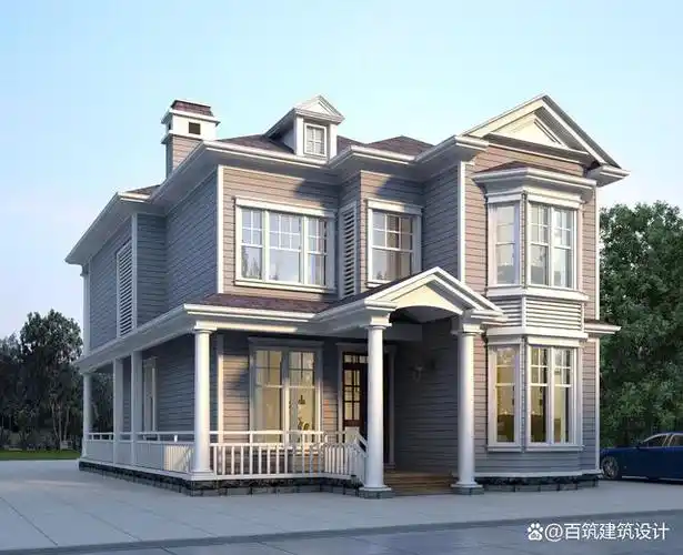 欧式田园风格二层别墅,外观温馨又浪漫