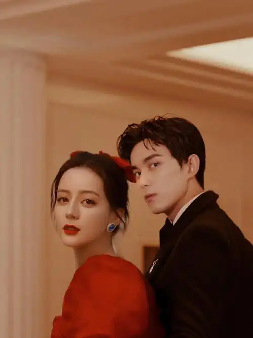 迪丽热巴吴磊海报拍摄花絮