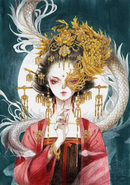 15岁孩子自学画画,大师路过请给指点一下,谢谢