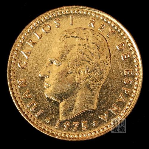 真币西班牙1胡安-卡洛斯头像21mm欧洲各国外币硬币钱币收藏真品