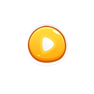 黄色不规则开始游戏按钮