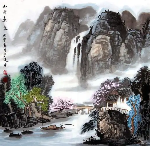 清华美院 卢少波 《高山流水》 国家一级美术师