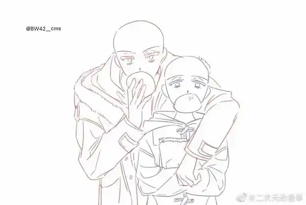 双人绘画素材情侣间的互动参考