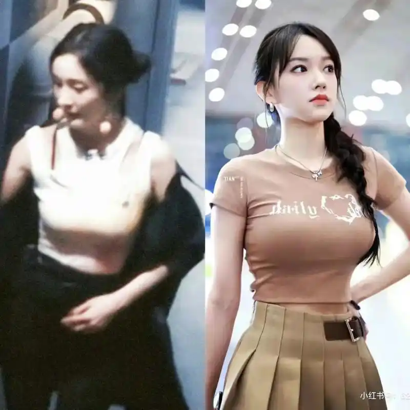 本来以为杨幂身材已经很辣了,结果程潇上半身比例更夸张01怎么做到