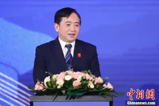 杭州市委副书记,市长刘忻致辞.中新社记者 杜洋 摄