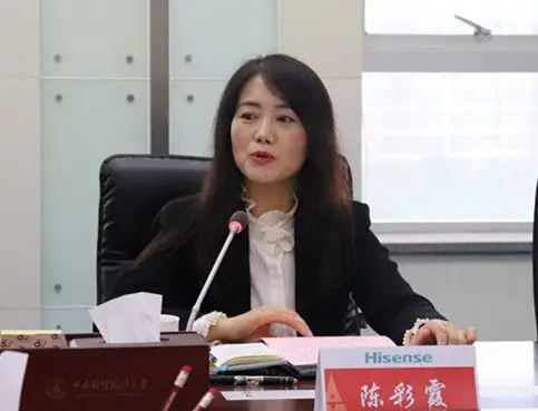 陈彩霞副书记代表海信集团讲话.