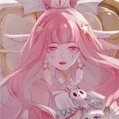 粉色系少女头像可爱 高清好看的可爱女头粉色系二次元图片_女生动漫