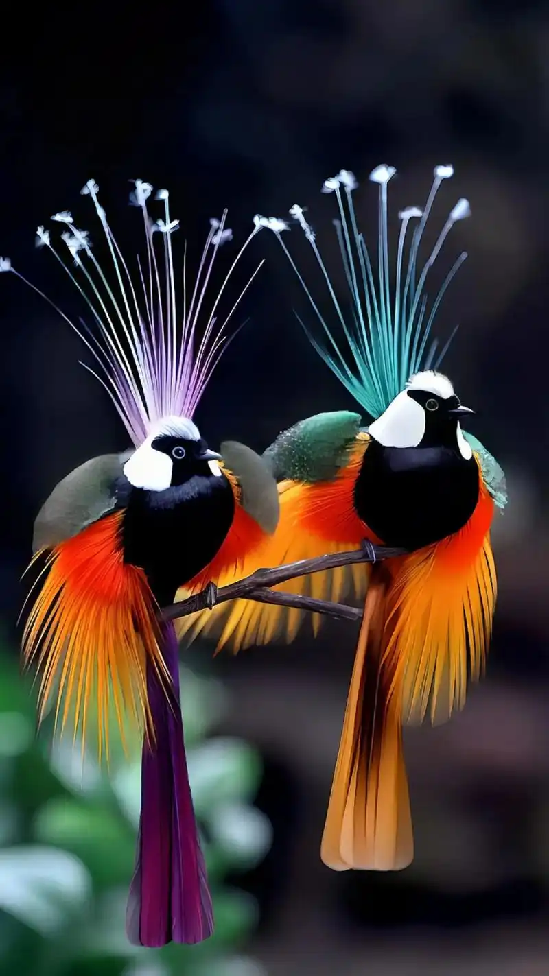 在这个世界上,有一种美丽的鸟叫做天堂乌.