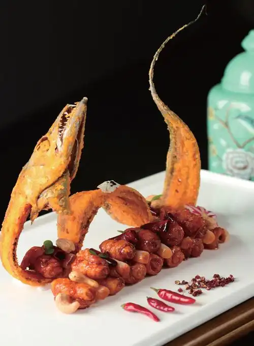 热卖扯眼球旺菜10例~麻辣大花鲢,炝锅仔排,干烧带鱼,牛气冲天,酥果